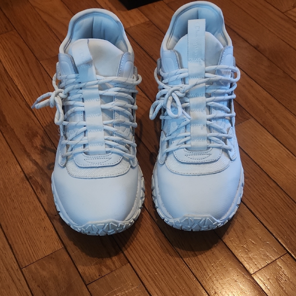 Champion White Dad Shoes Sneakers. Leather.